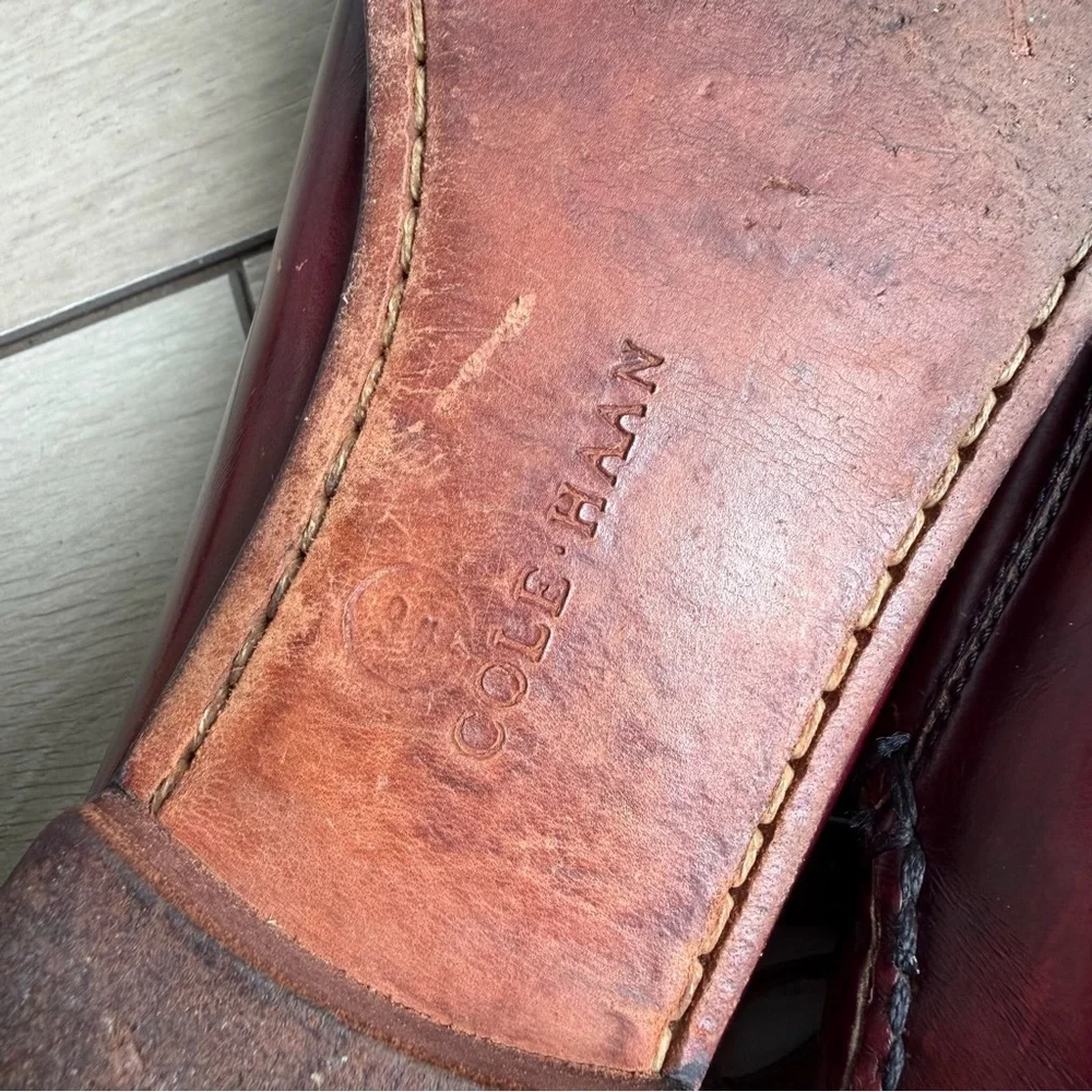 Cole Haan Pinch Tassel Loafers - Burgundy